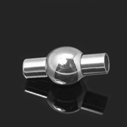 Magnetlås - 925 Sterling sølv belagt. Grade A. 2 mm hul